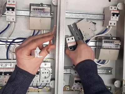 Установка люстры и точечных светильников