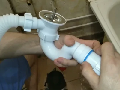Замена слива ванны